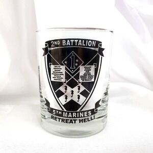 Marine Corps 231st Birthday Ball Glass 2nd Battalion 5th Marines MGM Grand 2006